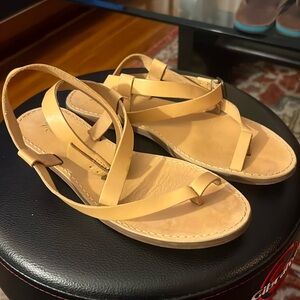 Madewell Boardwalk Sandal, leather size 7.5 US